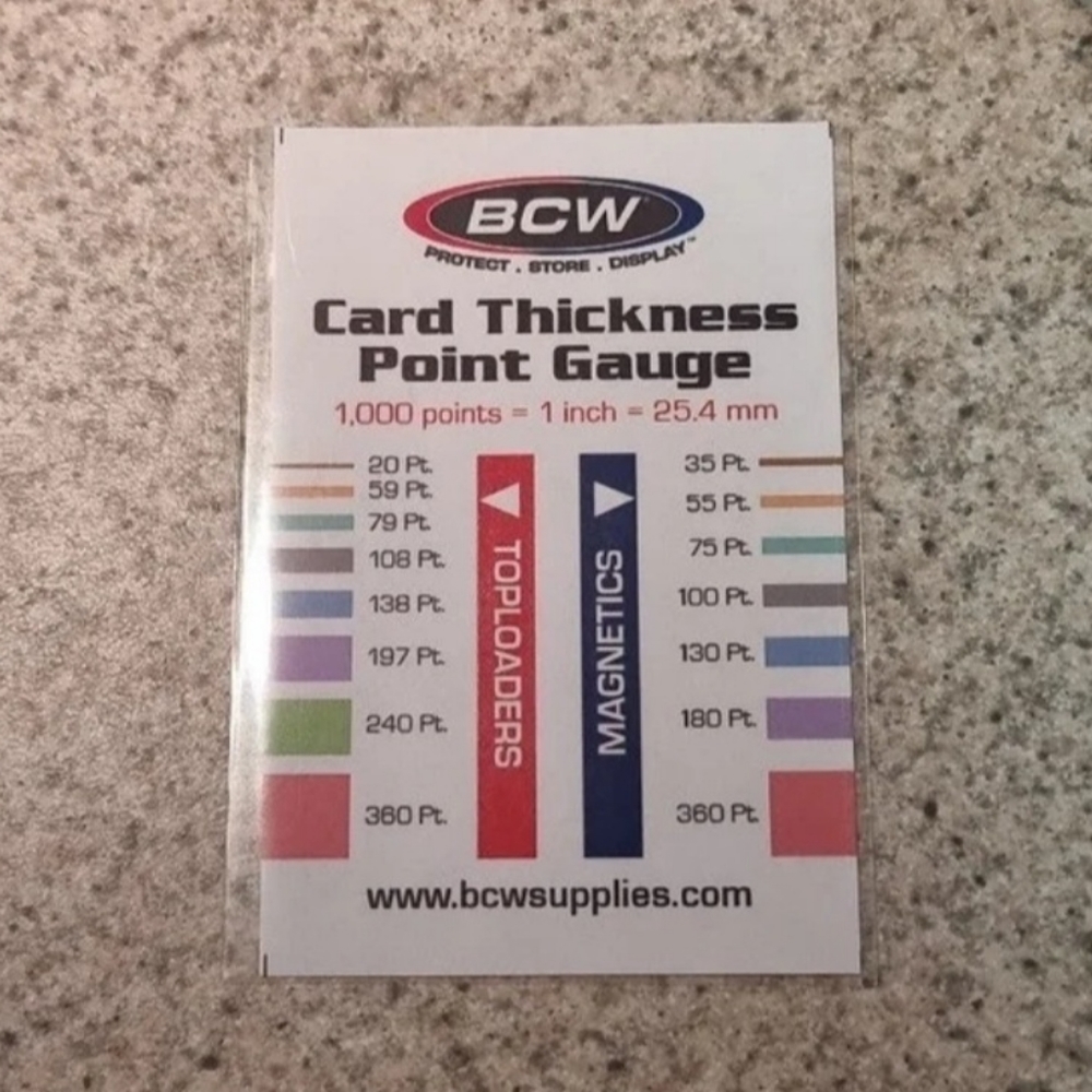 BCW Card Thickness Point Gauge Tool